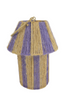 Jute Lantaarn Jet Paars/Naturel D21 H28/41cm