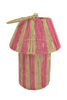 Jute Lantern Jet Fuchsia/Natural D21 H28/41cm