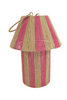 Jute Lantern Jet Fuchsia/Natural D27.5 H36/53cm