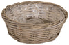 Rattan ''Kubu'' Round Low Basket Natural -SP H13xD35/29cm