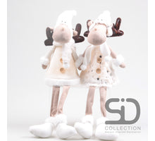 ELAND HANGENDE BEENTJES M/LED ZOE & GUS 16X11X42 CM ASSORTIE - PER STUK