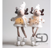 ELAND HANGENDE BEENTJES M/LED ZOE & GUS 15X12X52 CM ASSORTIE - PER STUK