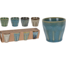 BEKER PORSELEIN 90ML SET 4 STUKS