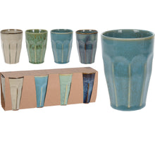 BEKER PORSELEIN 330ML SET 4 STUKS