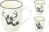 BEKER PORSELEIN 350ML D8,5 H10,3CM 2 ASSORTIE HERT DESIGNS