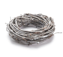 Grapevine wreath 20cm frosted white