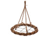 Rattan hanging wreath 75cm natural