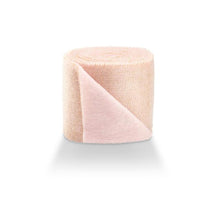 Wool felt vilt met jute 15 cm lichtroze 5MTR