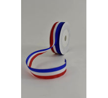 Graflint / lint rood wit blauw 25mm/25m