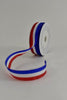 Graflint / lint rood wit blauw 25mm/25m