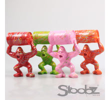 GORILLA W/OIL BARREL STOOBZ 4 ASS F/R/G/O SPRAY 21 CM