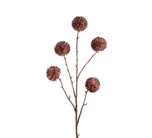 Pompom XL x5 L100cm mauve