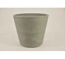 Ronde pot S ''Keulen'' D21 H18cm Lichtgrijs (met dop, gat in bodem) zwaar kunststof