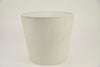 Ronde pot M ''Keulen'' D30 H26cm Wit (met dop, gat in bodem) zwaar kunststof