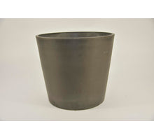 Ronde pot M ''Keulen'' D30 H26cm Antra (met dop, gat in bodem) zwaar kunststof