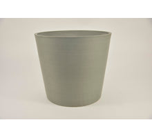 Ronde pot M ''Keulen'' D30 H26cm Lichtgrijs (met dop, gat in bodem) zwaar kunststof