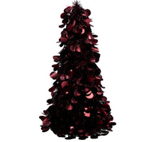 BOOM TINSEL D19 H46CM DONKER ROOD
