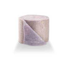 Wool felt vilt met jute 15 cm lila 5MTR