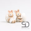 BUNNIES WITH EGG CERAMIC 9X6X8.5 CM