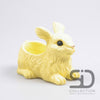 RABBIT WITH PLANTER CEMENT 21X13.5X16 CM YELLOW