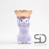 HARE WITH BOWL CEMENT 18.5X15X28 CM LILAC