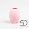VASE EGG CEMENT 7.5X7.5X10 CM ROSE