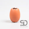 CEMENT EGG VASE 7.5X7.5X10 CM BRICK RED