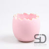 GEBROKEN EI CEMENT 14X14X13.5 CM ROSE