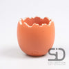 Broken egg cement 13x13x11.5 cm brick red