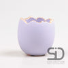 BROKEN EGG CEMENT 11X11X9.5 CM LILAC