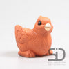 BIRD WITH PLANTER CEMENT 15X10X12 CM BRICK RED