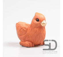 VOGEL MET PLANTER CEMENT 12X8X7.5 CM STEENROOD