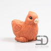 BIRD WITH PLANTER CEMENT 12X8X7.5 CM BRICK RED