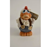 Kip Wolly welkom bordje - 9cm