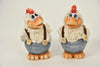 Chicken 'WOLLY' Standing 2 Asses 7x6x12.5 CM