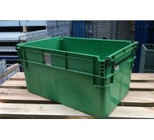 Storage box/Stackable box/Crate, nestable green 60x40x31cm