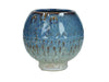 Planter Stoneware Blue 15x15x14cm
