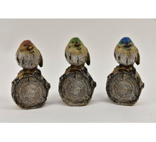 Vogels op stam polyester - 20cm - 3 assortie - per stuk