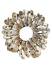 Oyster shell Wreath Natural 52x5cm