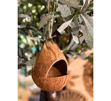Kokosnoot vogelhuis D14 H18cm natural