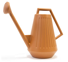 Gieter kunststof 9 liter met handvat/sproeikop terra brown L47 H39cm