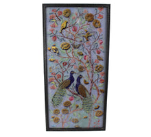 Wall Plaque Peacock Metal Blue 45x2.5x91cm