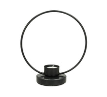 Candle Holder Metal Black 18x8x20cm