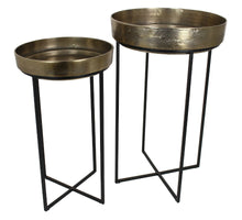 Planter aluminum Gold 75x50x50cm Set/2