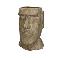 Planter Head Concrete Gold 18x17x27.5cm