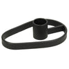 Candle Stick Metal Black 11.5x7.5x2.8cm