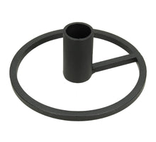 Candle Stick Metal Black 11.5x11.5x4.5cm