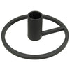 Candle Stick Metal Black 11.5x11.5x4.5cm