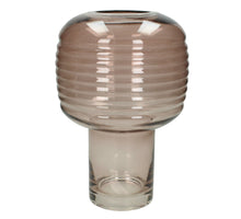 Vase Glass Peach 19.5x19.5x28.5cm