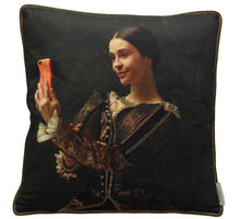 Cushion Phone Velvet Brown 45x45cm